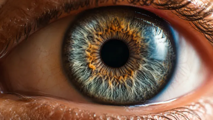 Macro photographie d'un iris